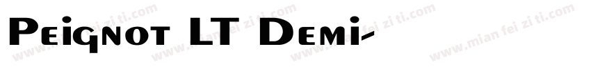 Peignot LT Demi字体转换